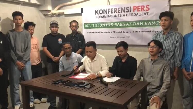 10 Kelompok Masyarakat Sipil Nyatakan Dukungan Terhadap RUU TNI