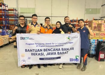 Pupuk Indonesia Salurkan Bantuan untuk Korban Banjir di Bekasi