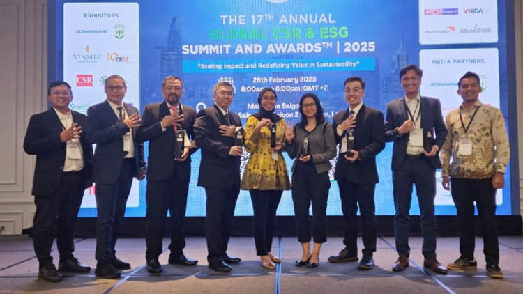 Regional Indonesia Timur Subholding Upstream Pertamina Raih Enam Penghargaan Global CSR & ESG Summit 2025 di Vietnam