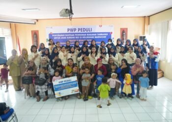 Peduli Tumbuh Kembang Anak, PWP Unit Balikpapan Bagikan Makanan Tambahan Bergizi