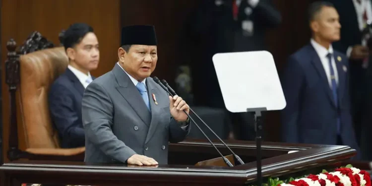 Pidato Perdana di MPR, Prabowo Ajak Semua Pihak Sejahterakan Rakyat