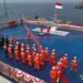 Gelar Upacara HUT RI Ke-80, Subholding Upstream Pertamina Kibarkan Sang Merah Putih di Perairan Indonesia