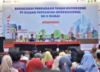 Wujudkan Percepatan Perluasan Bufferzone, Kilang Dumai dan Pemerintah Provinsi Riau Gelar Sosialisasi Pengadaan Tanah
