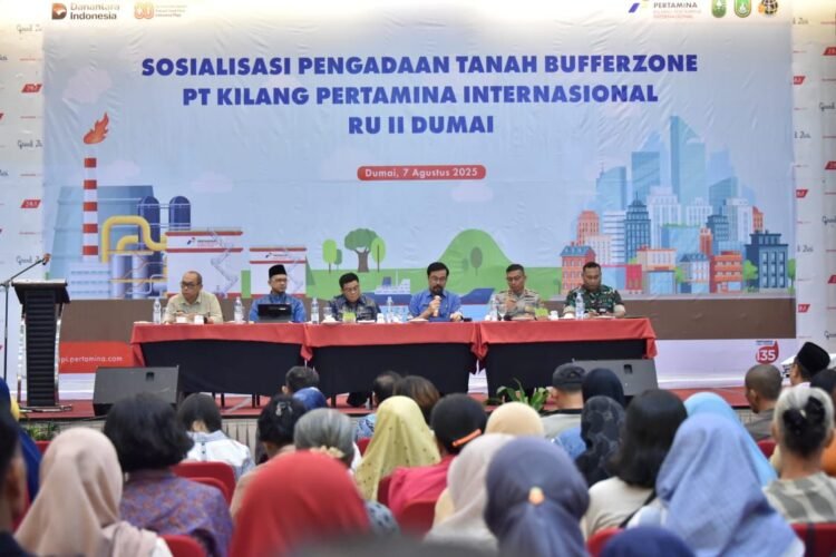 Wujudkan Percepatan Perluasan Bufferzone, Kilang Dumai dan Pemerintah Provinsi Riau Gelar Sosialisasi Pengadaan Tanah