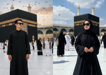 Viral! Foto Depan Ka’bah Kini Bisa Diedit Realistis Pakai Gemini AI, Cuman Sekali Klik