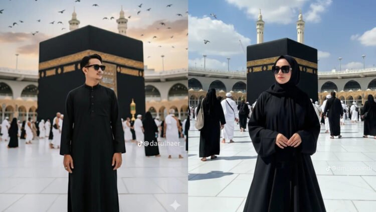 Viral! Foto Depan Ka’bah Kini Bisa Diedit Realistis Pakai Gemini AI, Cuman Sekali Klik