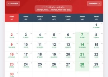 Daftar Tanggal Merah di Bulan November 2025 dan Hari Besar Penting Lainnya
