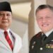 Sejarah Persahabatan Prabowo dengan Raja Yordania yang Berdampak ke Diplomasi Indonesia.