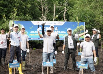 Dukung Penguatan Akar Ekosistem Pesisir, Badak LNG Tancap 4000 Bibit Mangrove