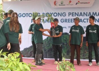 Hijaukan Alam Bojonegoro, Pertamina EP Sukowati Field Komitmen Jaga Lingkungan Melalui Pertamina Green Action 2025