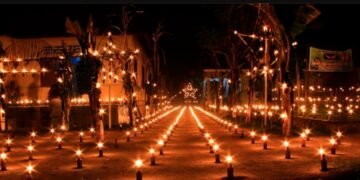 Pesona Jutaan Pelita di Penghujung Ramadhan di Gorontalo