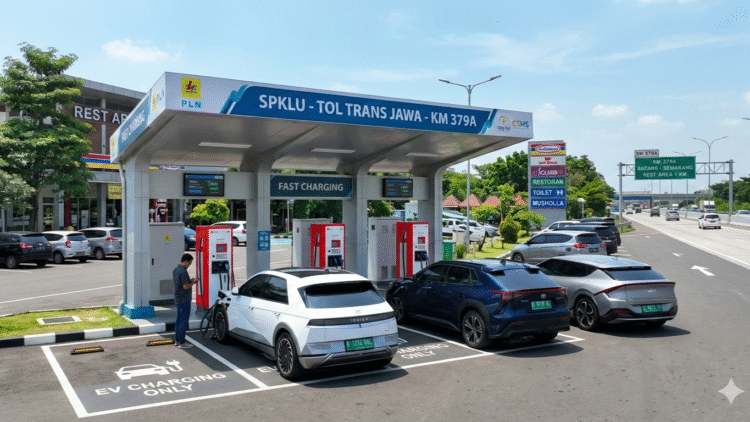 Pengguna Mobil Listrik Jangan Khawatir, Ini Daftar Lokasi SPKLU di Jalur Mudik Trans Jawa