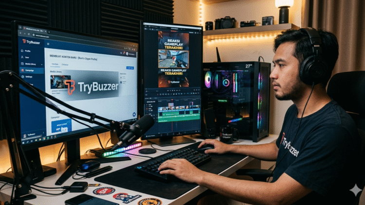 Cara Konten Clipper Video Lolos di Platform TryBuzzer