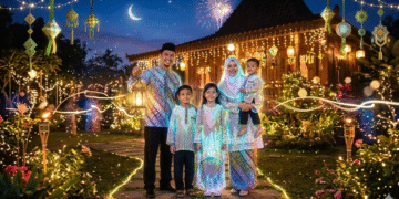 Prompt Gemini AI Foto Keluarga Visualisasi Hari Raya Idul Fitri yang Realistis