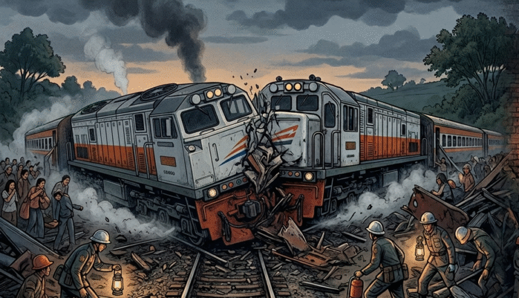 Tragis! 5 Tragedi Kereta Api Paling Memilukan di Indonesia