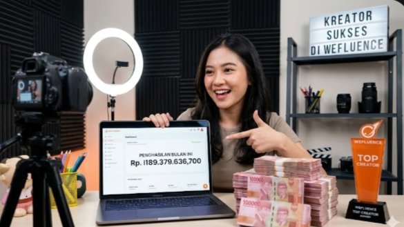 Potensi Penghasilan Tembus Jutaan Rupiah, Begini Trik Kreator Wefluence dengan Cuan Tinggi