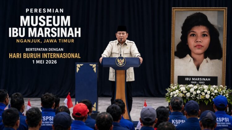 Prabowo Dijadwalkan Resmikan Museum Ibu Marsinah di Nganjuk Saat May Day 2026