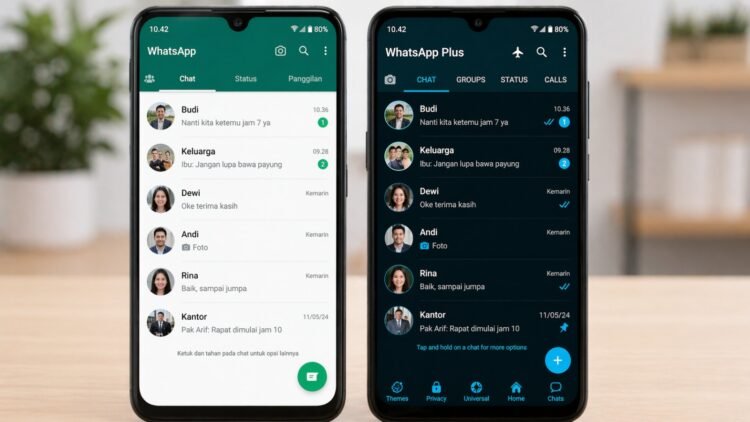Wajib Tahu! 5 Perbedaan Utama WhatsApp Plus dengan WhatsApp Biasa