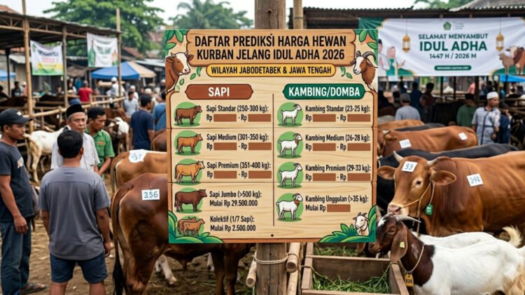 Harga Kambing vs Sapi Jelang Idul Adha 2026, Mana Lebih Worth It?