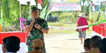 TNI Rampungkan Jembatan Aramco di Pidie, Akses Pertanian Warga Kini Lebih Lancar