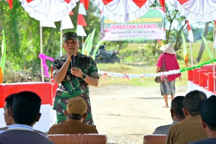 TNI Rampungkan Jembatan Aramco di Pidie, Akses Pertanian Warga Kini Lebih Lancar