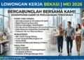 Tersedia 5 Lowongan Kerja Bekasi Mei 2026 Terbaru dari Perusahaan Ternama