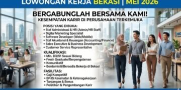 Tersedia 5 Lowongan Kerja Bekasi Mei 2026 Terbaru dari Perusahaan Ternama