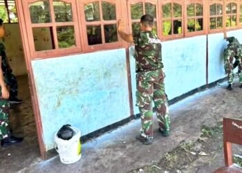 TNI Renovasi Sekolah di Papua, Dukung Lahirnya Generasi Unggul