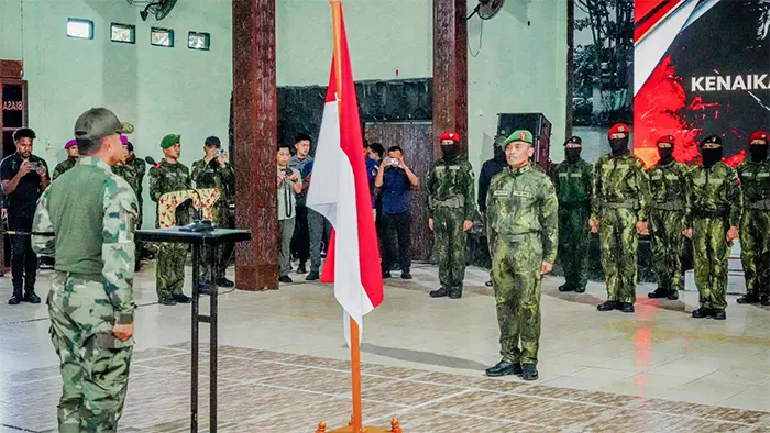 23 Prajurit TNI di Papua Terima Kenaikan Pangkat Luar Biasa
