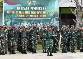 TNI AD Gelar Karya Bakti Skala Besar Selama 60 Hari di Papua