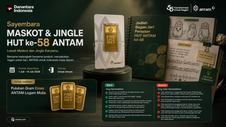 Memperingati HUT ke-58, ANTAM Resmi Buka Sayembara Maskot dan Jingle untuk Masyarakat
