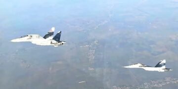 TNI AU Kerahkan Dua Sukhoi Kawal Kedatangan Presiden Belarus