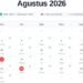 Catat Tanggalnya! Daftar Hari Besar dan Libur Nasional Sepanjang Agustus 2026