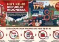 Semarak HUT RI, KAI Banjir Promo Diskon Tiket 17 Persen Hingga Tarif Rp8, Cek Cara Daftarnya