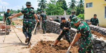 TNI AD Perkuat Pembangunan Nasional Lewat Karya Bakti di 12 Wilayah Indonesia