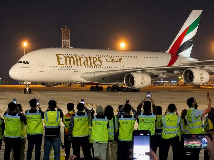 Bukan Sekadar Penerbangan Biasa, Pesawat Jumbo Airbus A380 Mendarat di Jakarta untuk Jemput Tim AC Milan