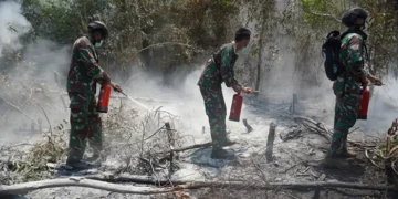 TNI Kerahkan Tim Alfa Gabungan Tiga Matra untuk Atasi Kebakaran Taman Nasional Way Kambas
