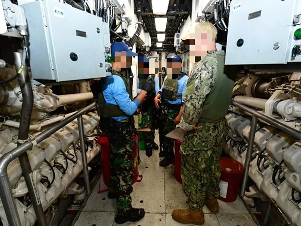 Kopaska TNI AL dan US Navy Uji Strategi Tempur di Kapal Perang