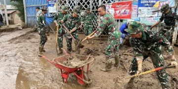 TNI Bergerak Tangani Banjir Bandang Solok, dari Evakuasi hingga Buka Akses Warga