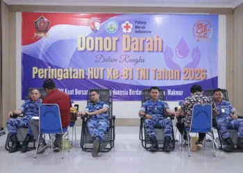 Jelang HUT ke-81 TNI, TNI AU Gelar Bakti Kesehatan dan Donor Darah