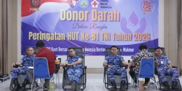 Jelang HUT ke-81 TNI, TNI AU Gelar Bakti Kesehatan dan Donor Darah