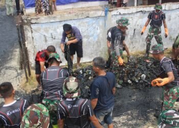 TNI dan Pemkab Bone Bersinergi Jaga Kebersihan Pantai Lonrae