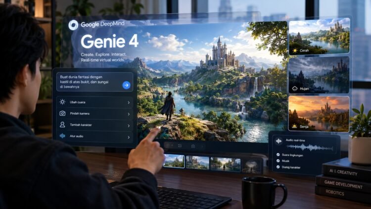 Kenalan sama Genie 4, AI Google yang Bisa Bikin Dunia Virtual