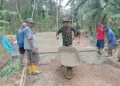 TNI Percepat Pembangunan Infrastruktur Desa di Banyumas dan Kebumen