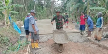 TNI Percepat Pembangunan Infrastruktur Desa di Banyumas dan Kebumen